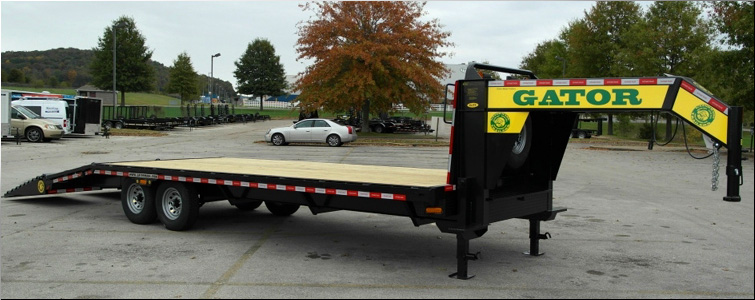 Gooseneck flat bed trailer for sale14k  McLean County, Kentucky